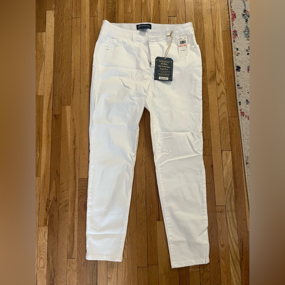 NEW Democracy Ab-solution High Rise White Denim Ankle Length Jeans